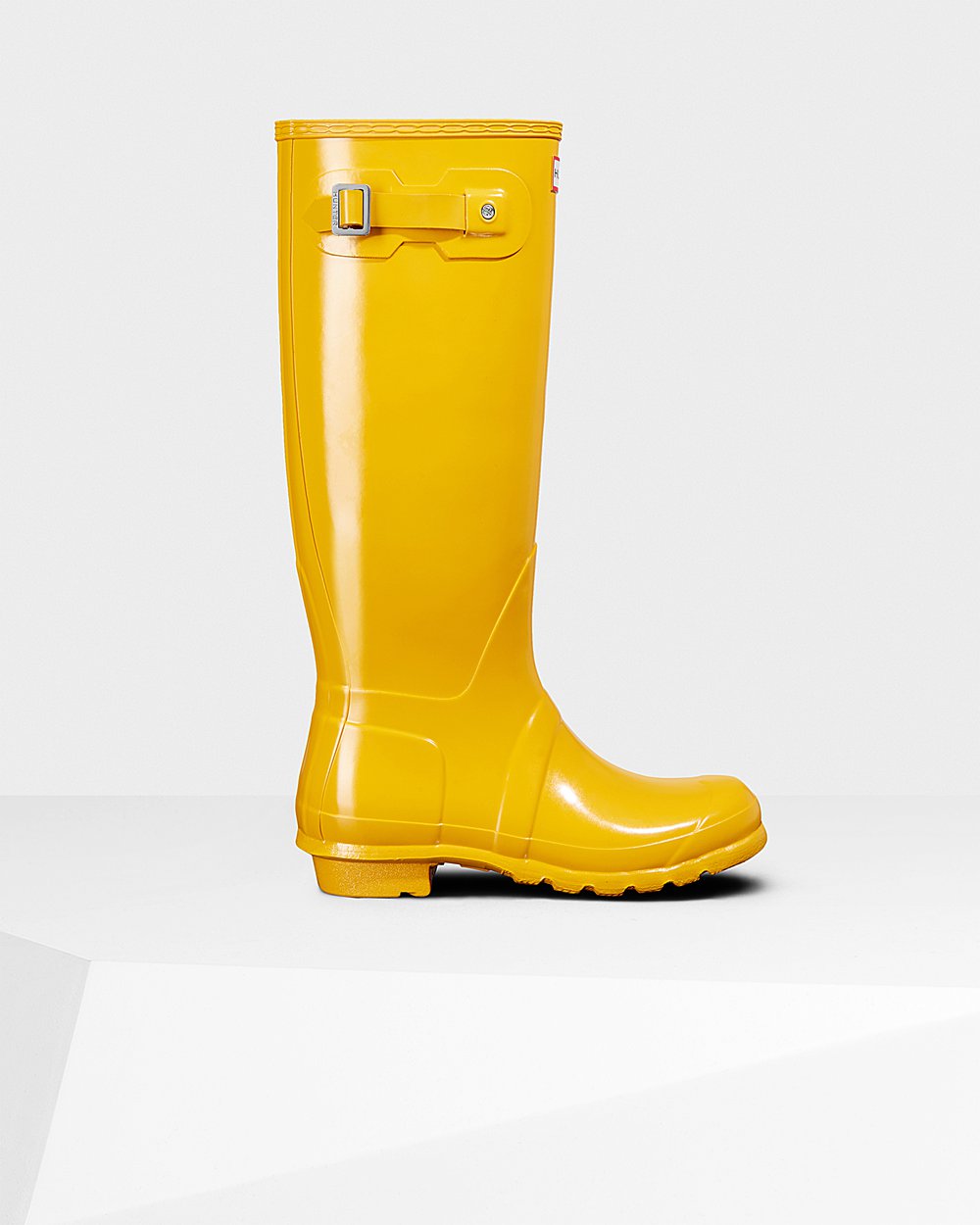 Galochas Altas Hunter Feminina Amarelas - Original Gloss - 62PZKCSAU